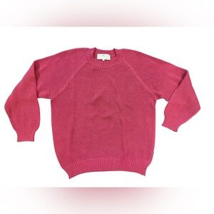 Vintage Peruvian Connection Hand Knitted Cotton Sweater Size Large